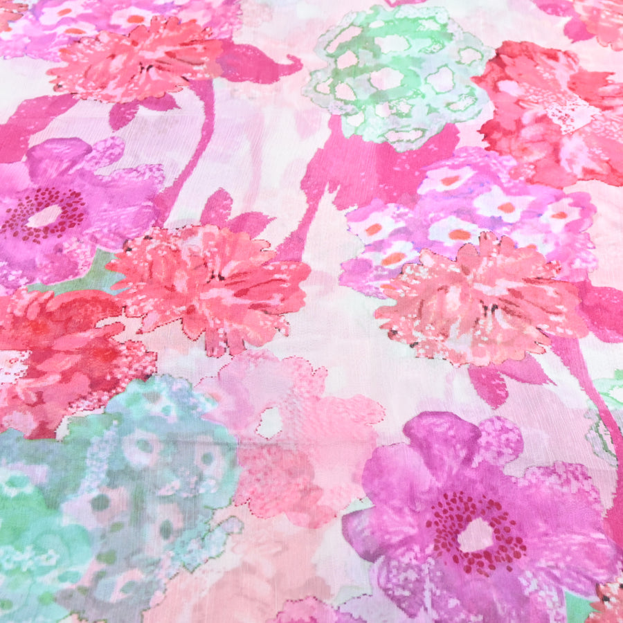Floral Print Cotton Linen Fabric | 650 Per Meter | RS-13