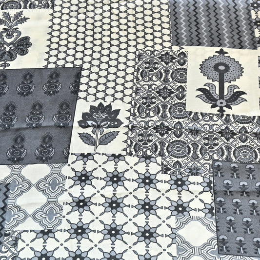 Floral print Bemberg Satin Fabric