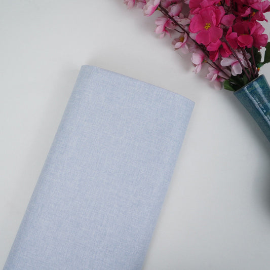 Sky Blue Solid Suiting Fabric