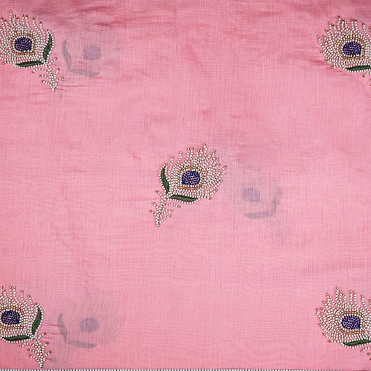 Pink Cotton with Cut Dana Buti Work