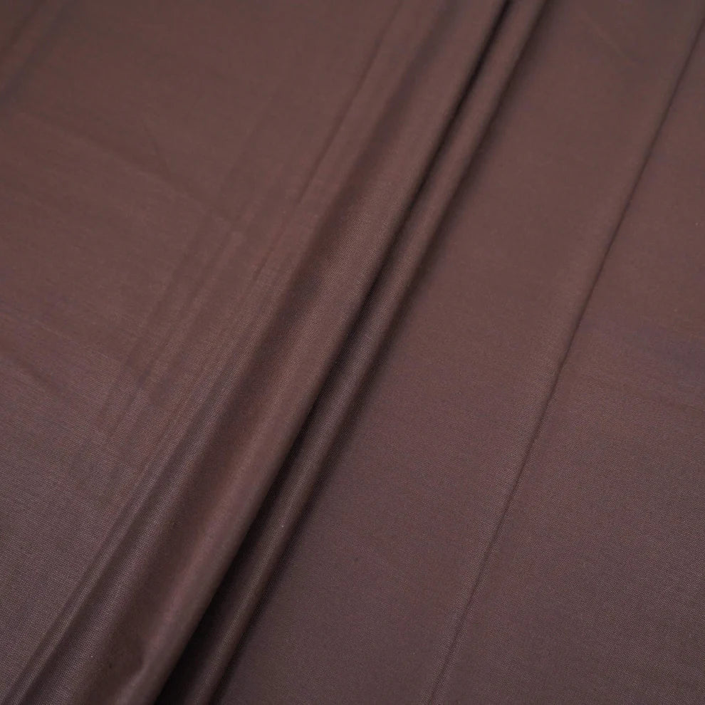 Dark Brown Solid Suiting Fabric TU-142