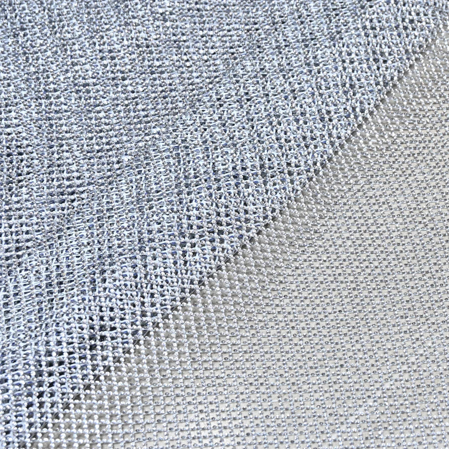 IMPORTED NET EMBROIDERY FABRIC WITH SHIMMER BEADS RS-167