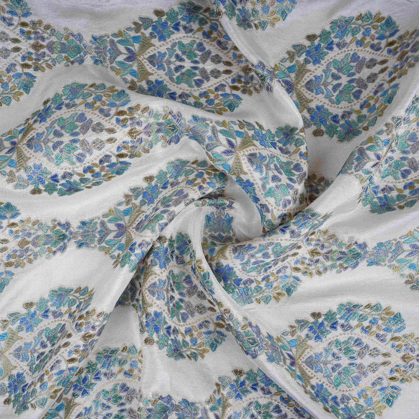 Meenakari Dola Jacquard Fabric AR-1001