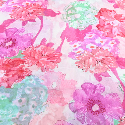 Floral Print Cotton Linen Fabric | 650 Per Meter | RS-13