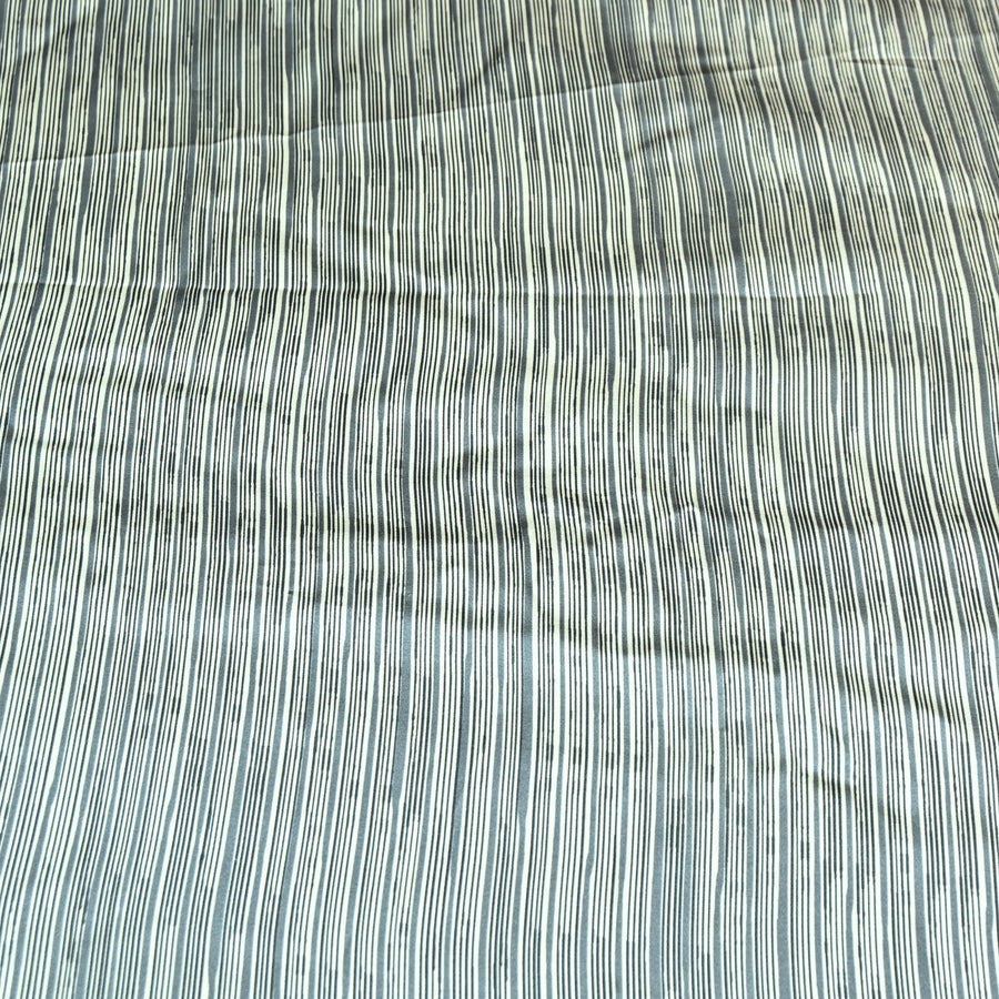Stripes print Bembrg Satin Fabric