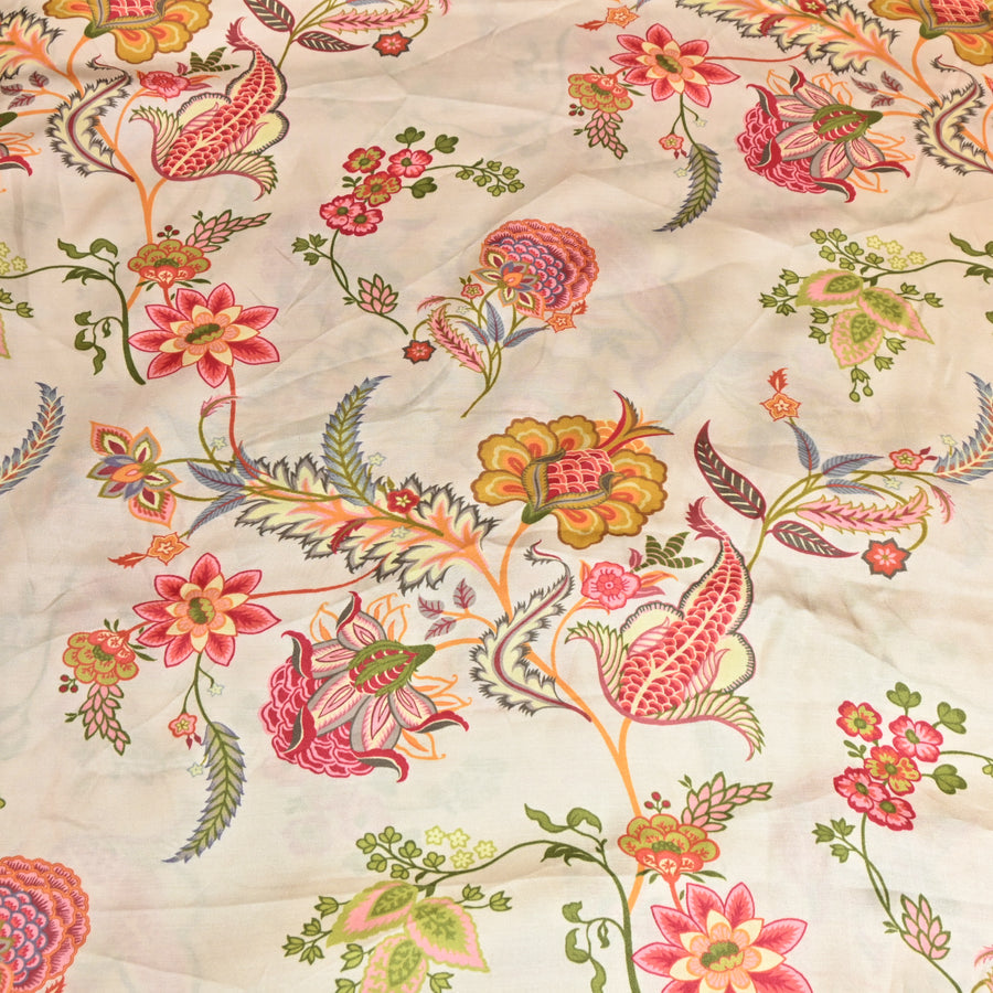 Floral print Bembrg Satin Fabric