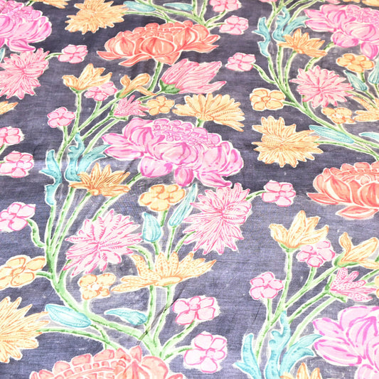 Floral Print Bemberg Satin
