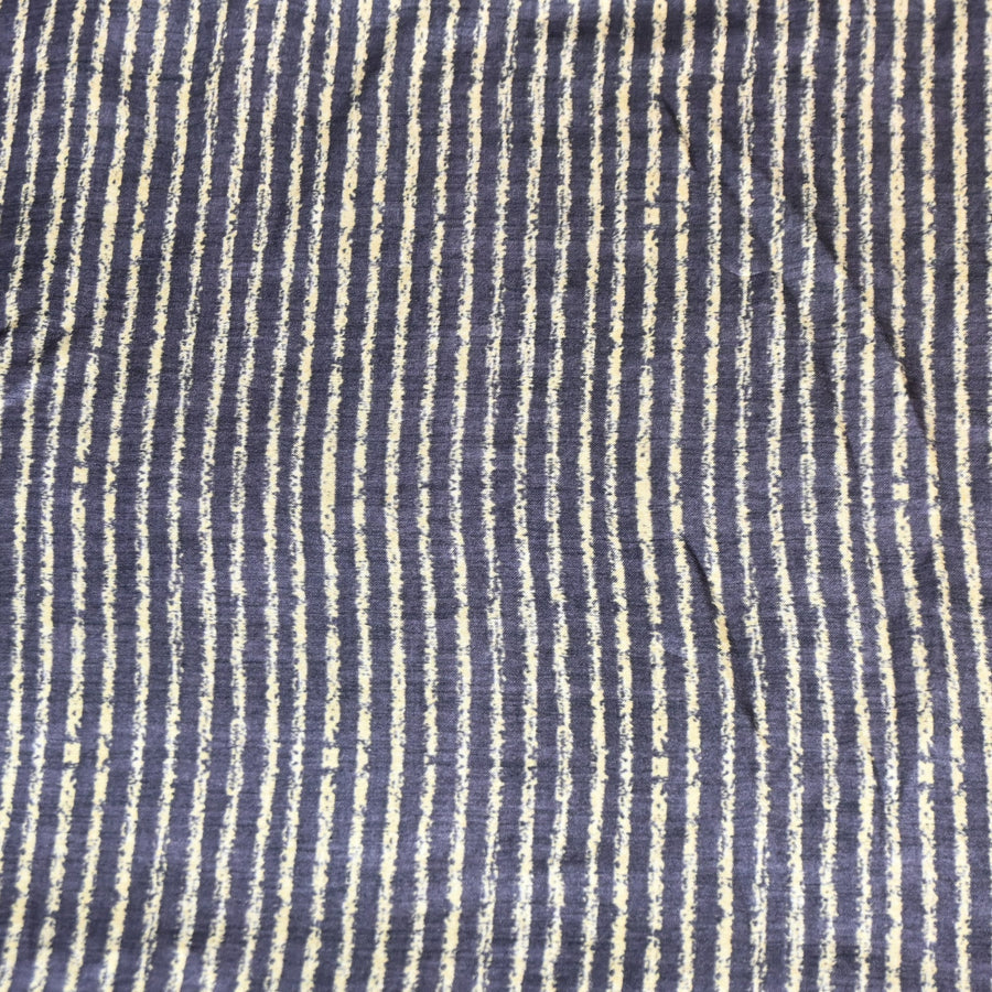 Stripes print bemberg satin