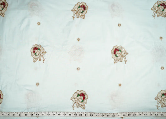 Sky blue cotton with Cut Dana  Buti Work
