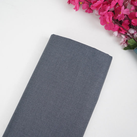 Dark Grey Check Weave Suiting Fabric