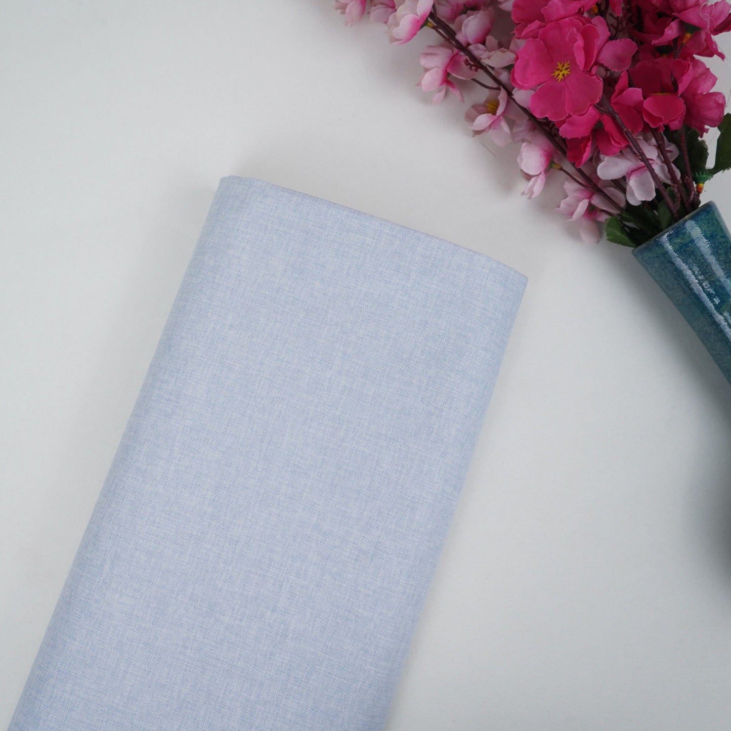 Sky Blue Solid Suiting Fabric