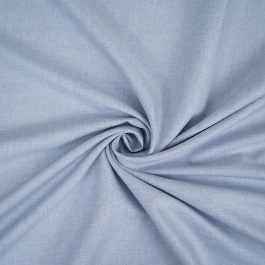 Sky Blue Solid Suiting Fabric