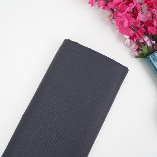 Charcoal Grey Solid Suiting Fabric