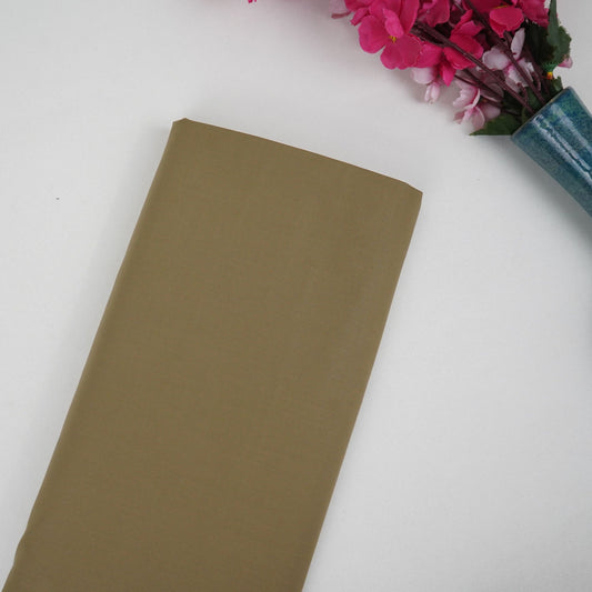 Khaki Solid Suiting Fabric