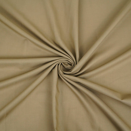 Khaki Solid Suiting Fabric