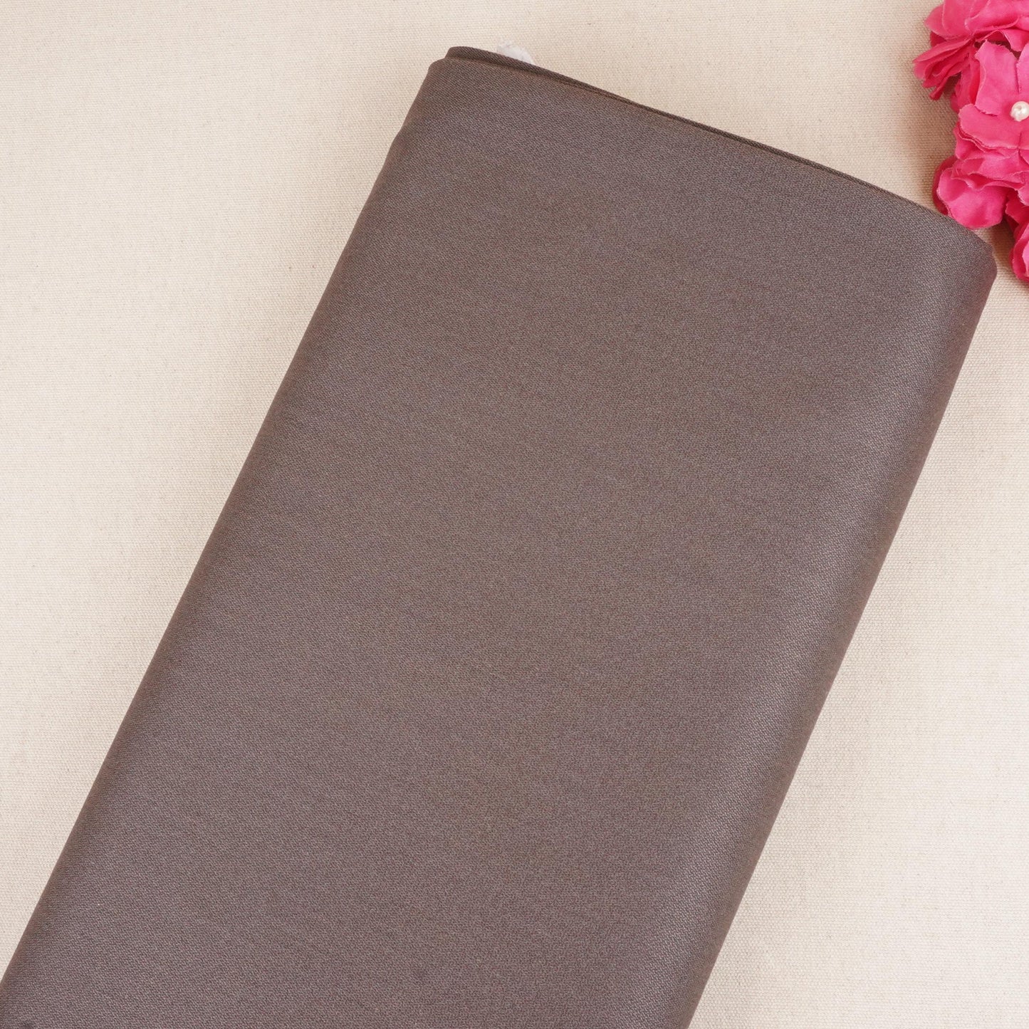 Chocolate Solid Suiting Fabric