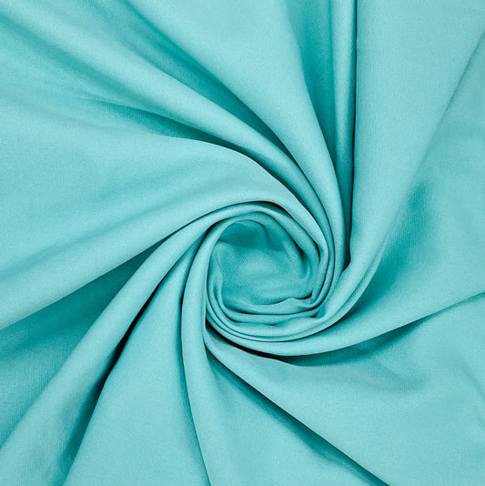 Sky Blue Solid Banana Crepe Fabric