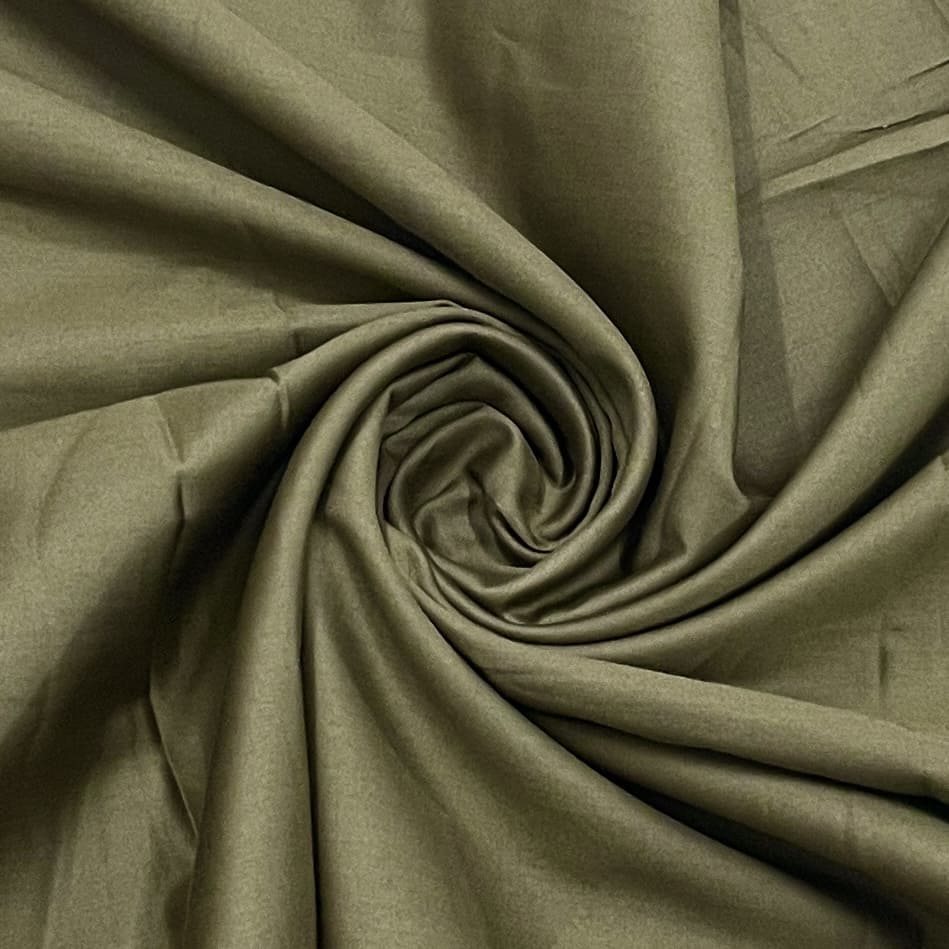 Mehendi Green Solid Glaze Cotton UT-13