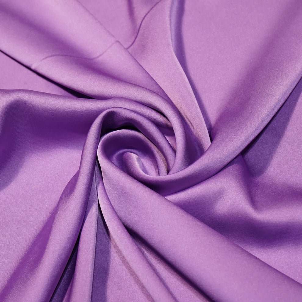 Lavender Solid Modal Satin Fabric TU-131