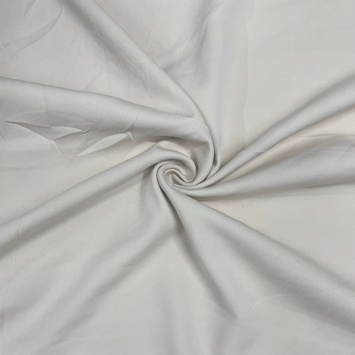 Exclusive White Solid Banana Crepe Fabric