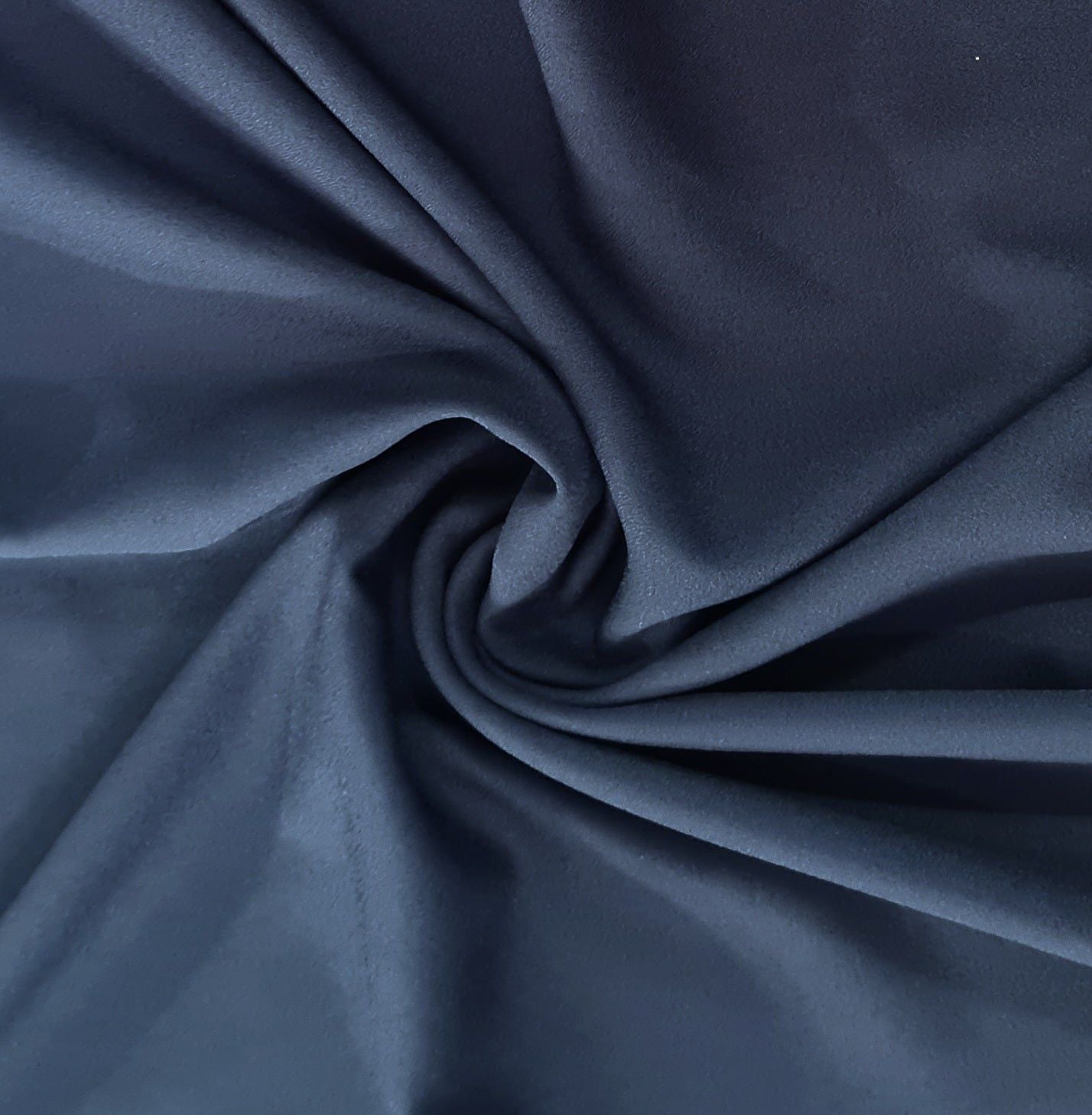Exclusive Navy Blue Solid Banana Crepe Fabric