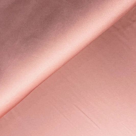 Peach Solid Modal Satin Fabric TU-129