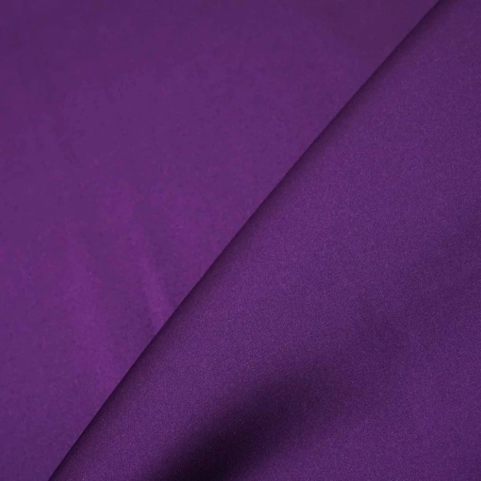Purple Solid Zara Satin Fabric TU-134