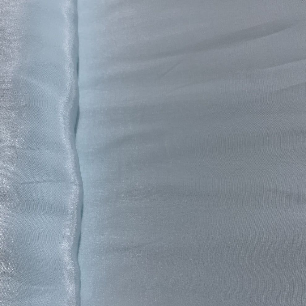 Sky Blue Solid  Crepe Fabric